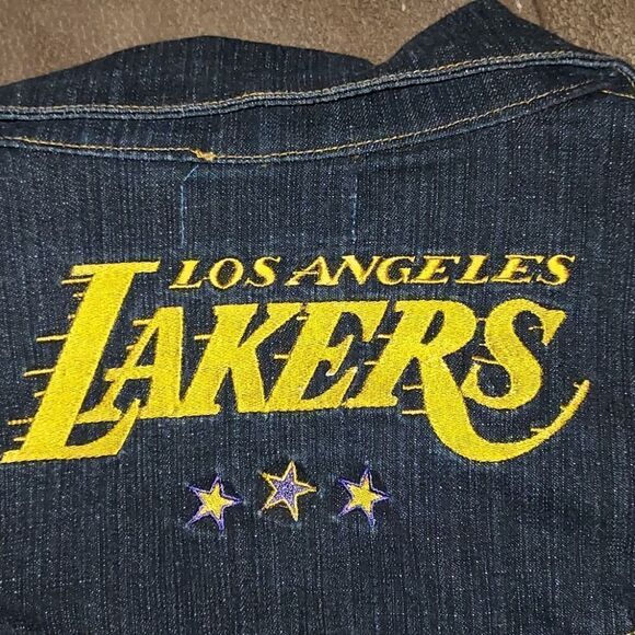 Los Angeles Lakers Denin  Jacket M - Picture 4 of 14